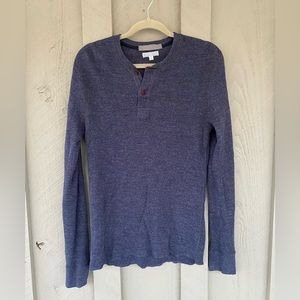 Wallace and Barnes J. Crew Henley Long Sleeve Shirt Mens Medium